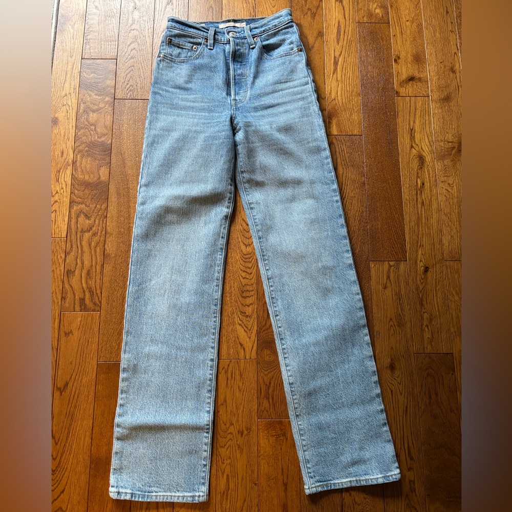 Levi's Blue Ribcage Straight Leg Jeans